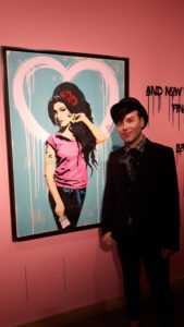 Pegasus, the artist who did so many Amy Winehouse pieces. His "love is a losing game" installation at the Jewish Museum in London