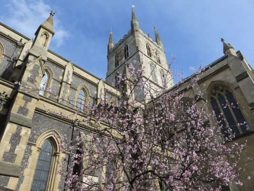 Southwark Cathedral im Frühling