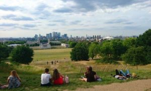 Was für eine Aussicht auf die Londoner Skyline vom Greenwich Park © Marion Schäfer