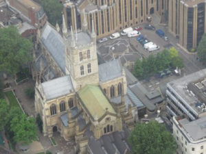 Southwark Cathedral from The Shard