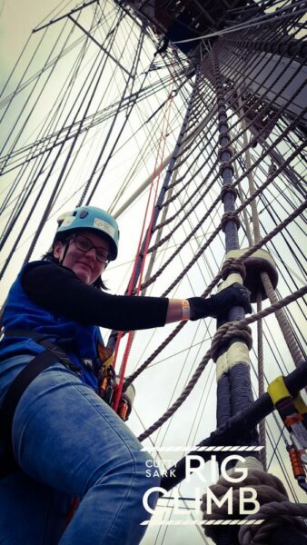 Cutty Sark Greenwich Mast erklettern Rig Climb
