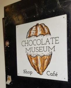 The entrance to the Chocolate Museum in Brixton