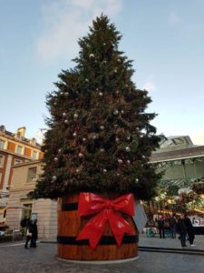 The Christmas tree at Covent Garden Piazza