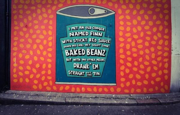 London Street Artist Angry Dan Walthamstow Beans