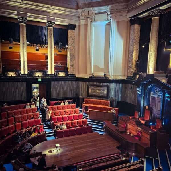London County Hall Witness for the prosecution Agatha Christie