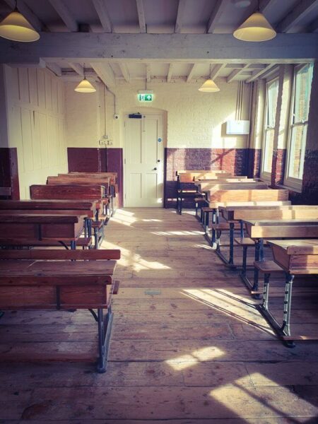 London Ragged School Museum Klassenzimmer Sitzbänke Viktorianisches London