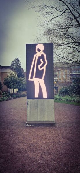 London Ealing Pitzhanger Manor Julian Opie Curly Hair Kunst